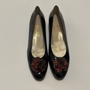 Salvatore Ferragamo Black Italian Heels. Size 8. Condition- 9 out of 10.